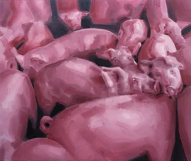 Pigs 1 2005 Oil on Canvas 60 x 72