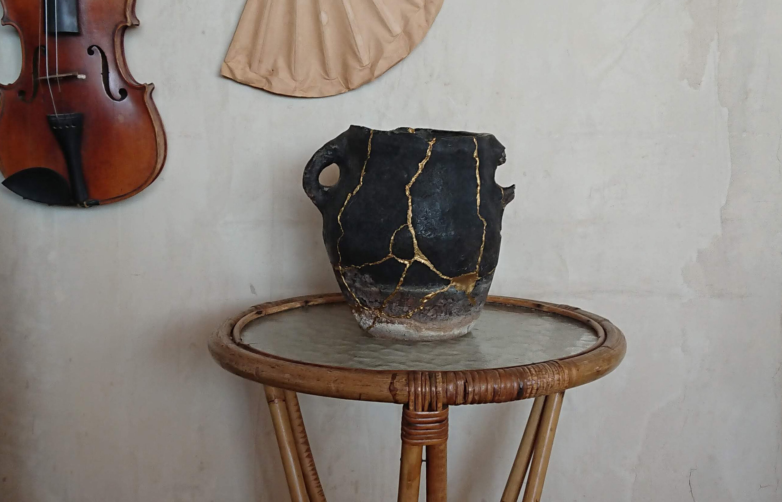 Kintsugi - the art of mending broken pottery.