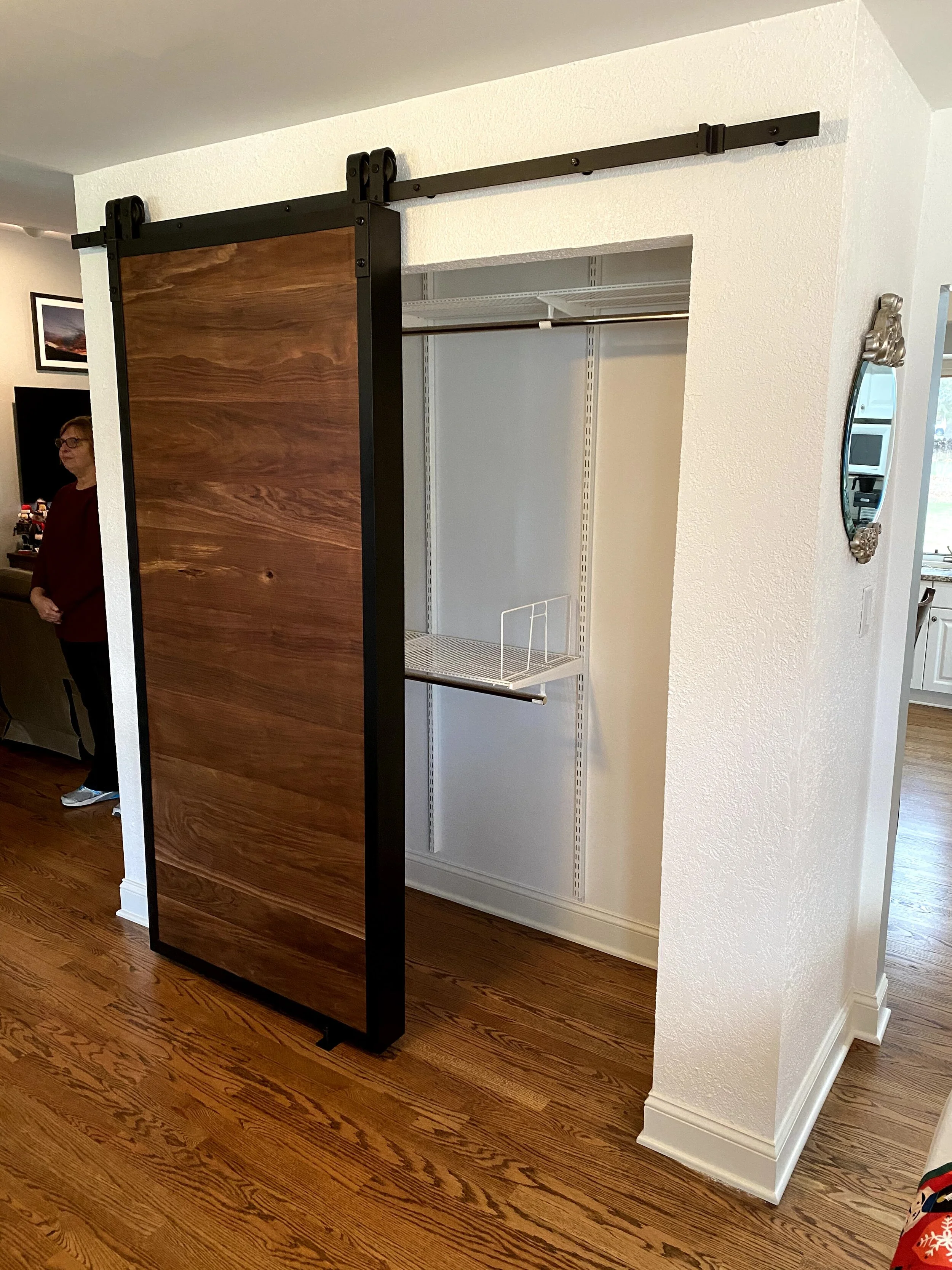 Custom Made Walnut Barn Doors from ATGCC — Against The Grain Creative
