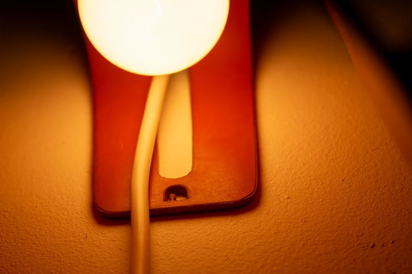 Inside the belly of the Manta Sconce. Shown at Grateful Dudd, 10 years of @jonald.dudd, for NYCxDesign Week.