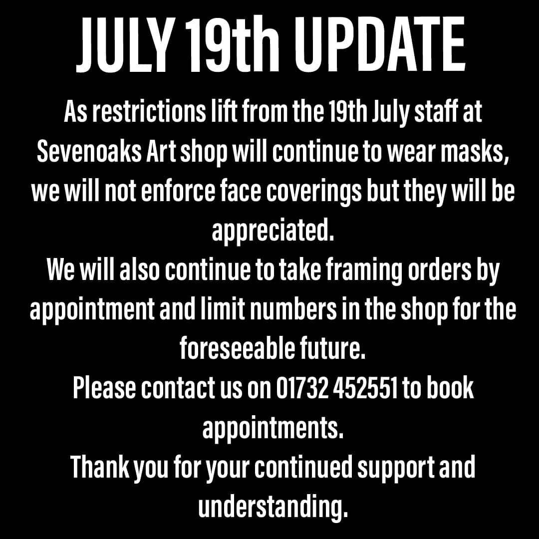 Update for next Monday 19th July
