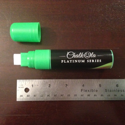 Chalk-Ola 15 mm platinum series wet wipe markers