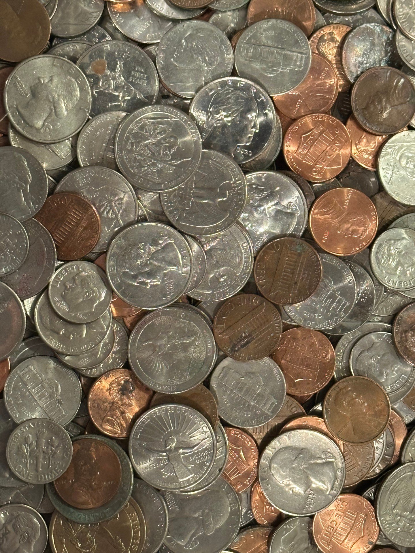 HELP! I AM FALLING DOWN A RABBIT HOLE THAT I DO NOT HAVE TIME FOR!

I was about to give quick ways to "find money" to share with you fine people. One of those ways was cashing in the little bit of coins in our milk jug. So, I snapped a pic 