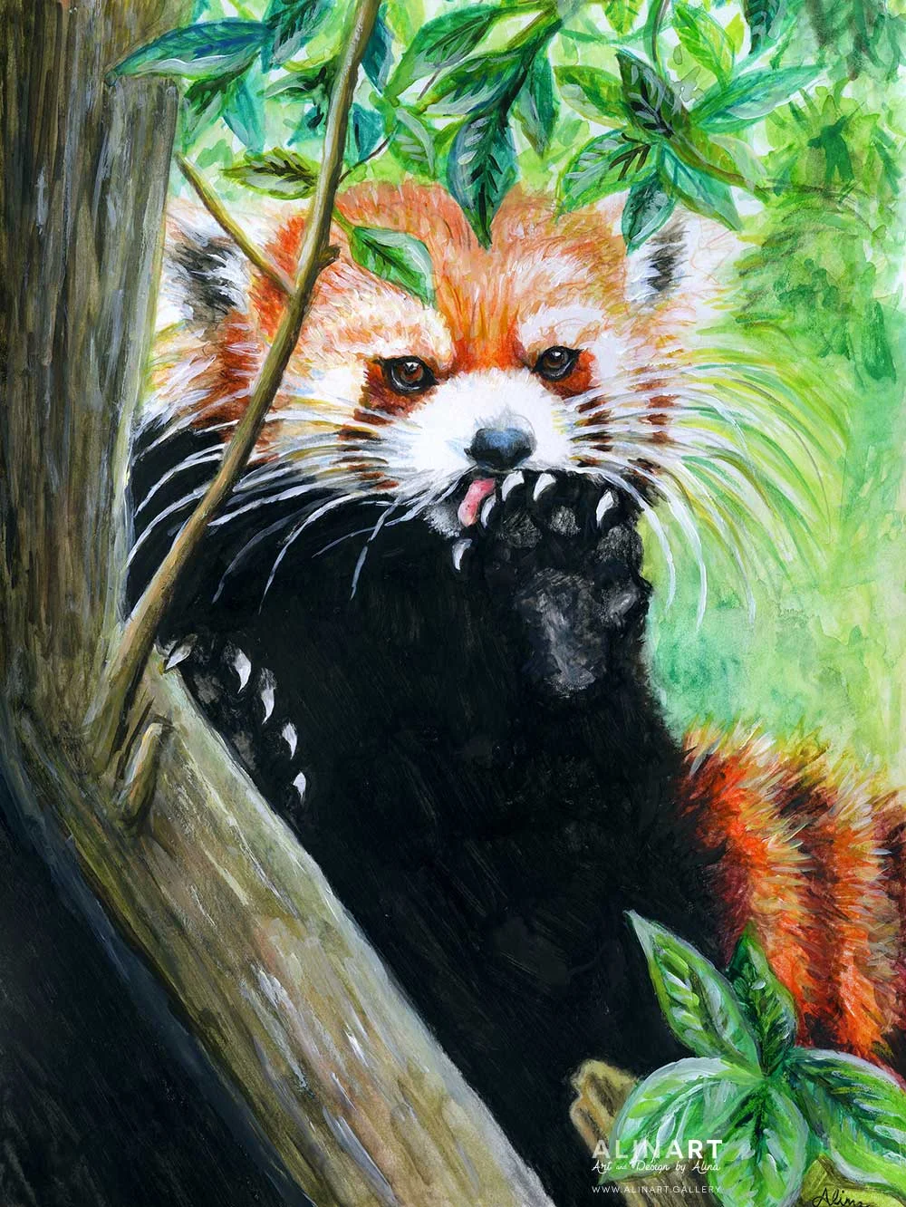 Spa Day , 2016, Watercolor on paper