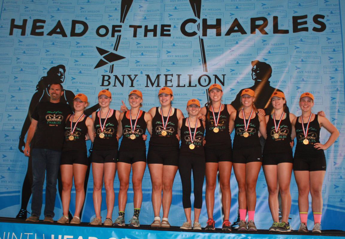 Left to right: VW Coach Derek Byrnes, Elizabeth Elmgren (Oakland Tech), Tara Bozzini (Acalanes HS), Marie Johnson (Miramonte HS), Abby Vare (St. Marys HS), Margaret Ross (Miramonte HS), Katie Hubert (Piedmont HS), Jennifer Mundelius (San Ramon Valley HS), Lindy Clute (Carondelet HS), Amy Tarczynski (St. Marys HS).