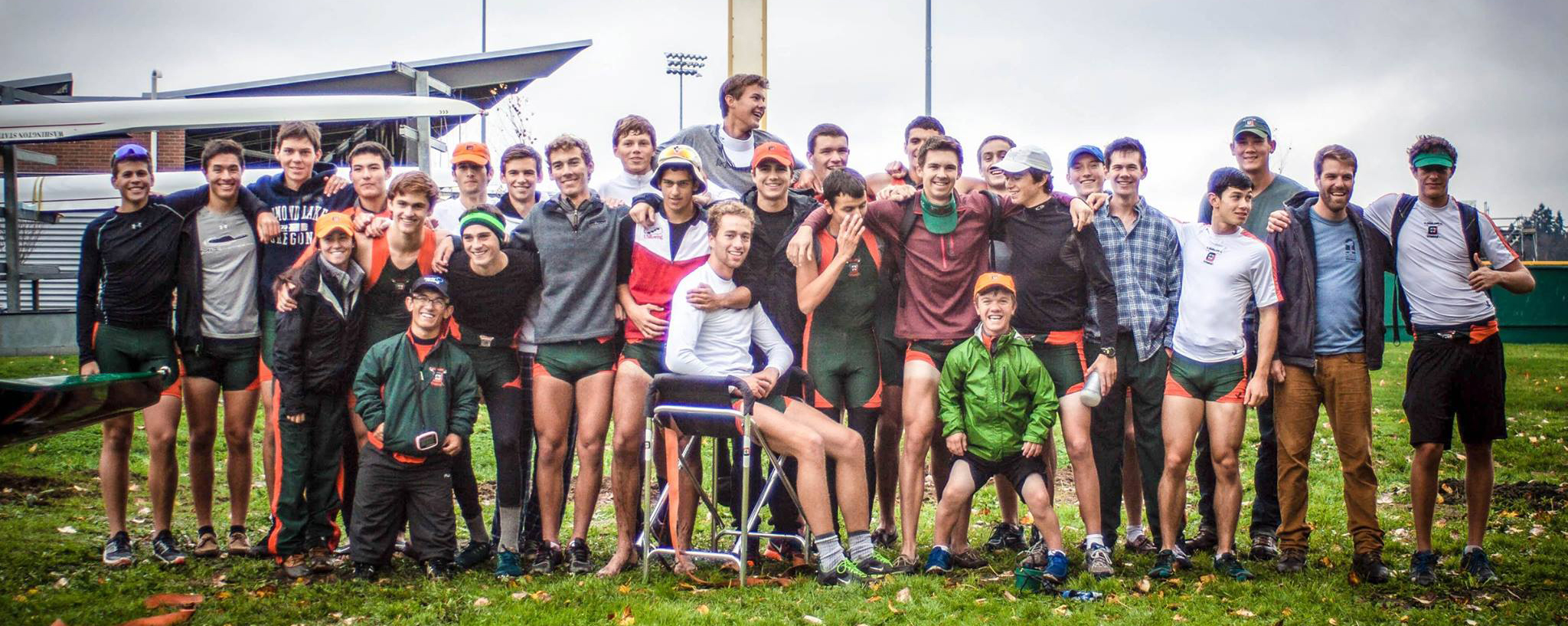 Varsity Men's Head of the Lake Squad with a top 5 performance: 1st, 3rd and 4th.