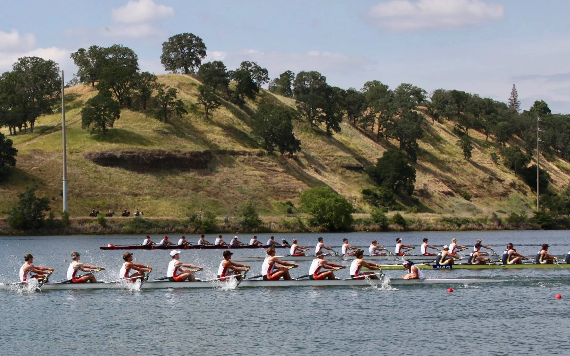 Men’s Third Varsity final with Gold Medalist 3V in foreground and Bronze Medalist 4V in background