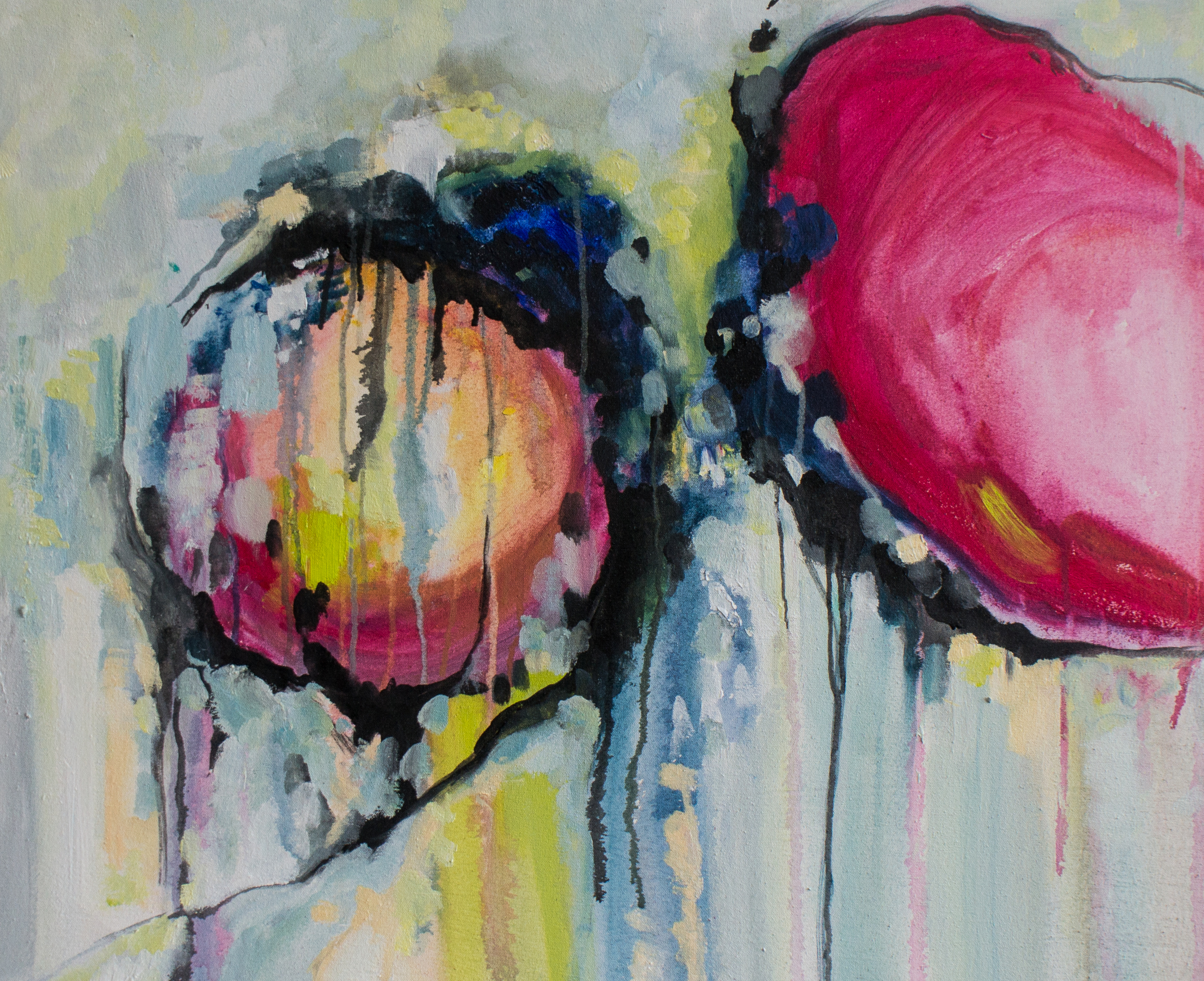 In The Snow Bank (The Ring on Her Finger) // 28x36 acrylic on canvas