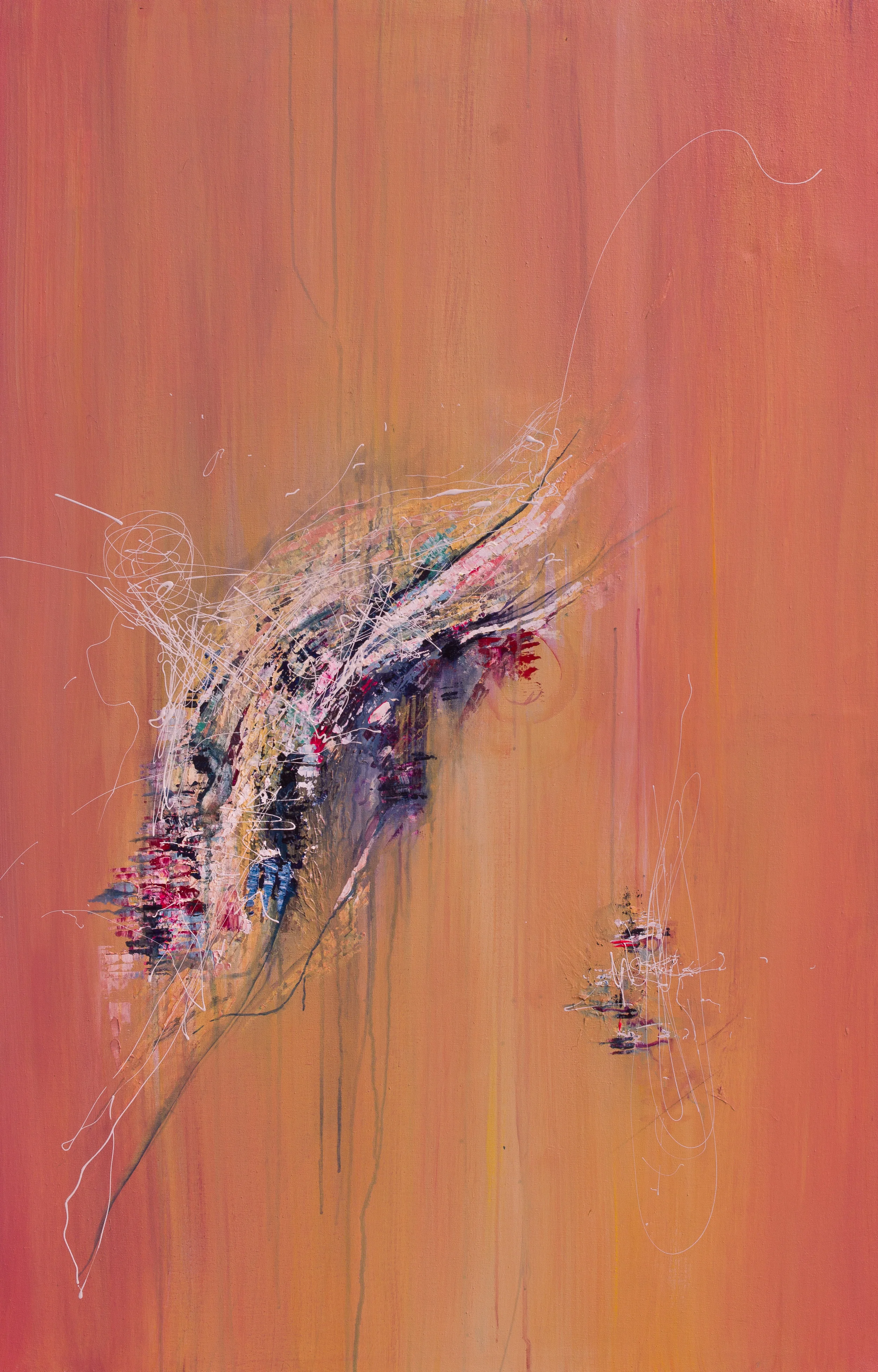 Future Suns (Chasing a Dolphin & Her Pet) // 36x56 / SOLD