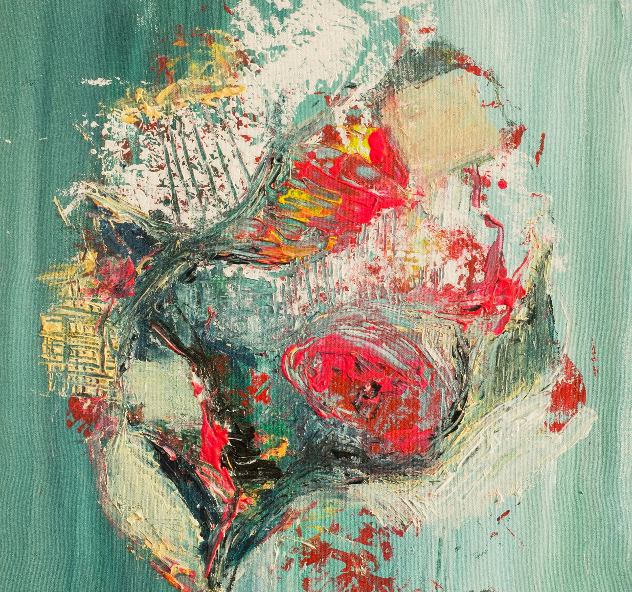 Born a Rose, Wished it Were a Tulip // 18" x 18" / SOLD