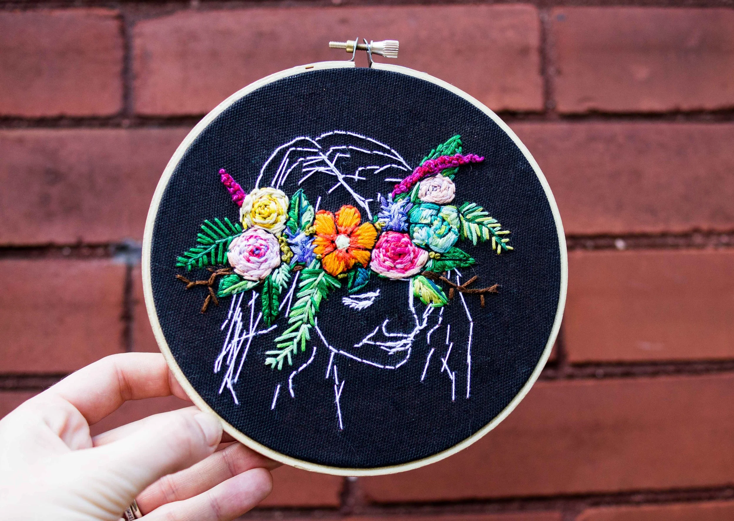 Woman in Floral Crown