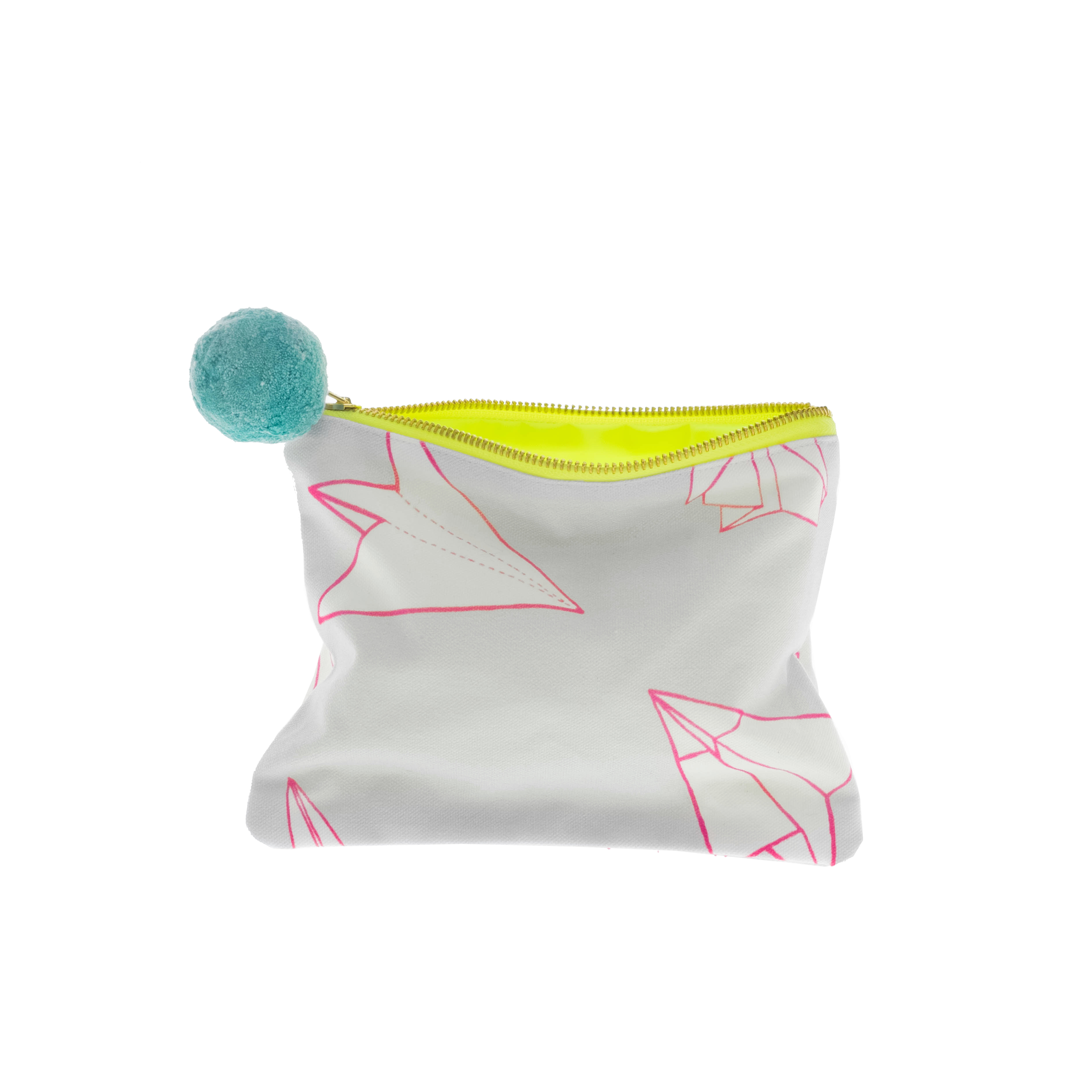 Origami Pouch with Pom Pom