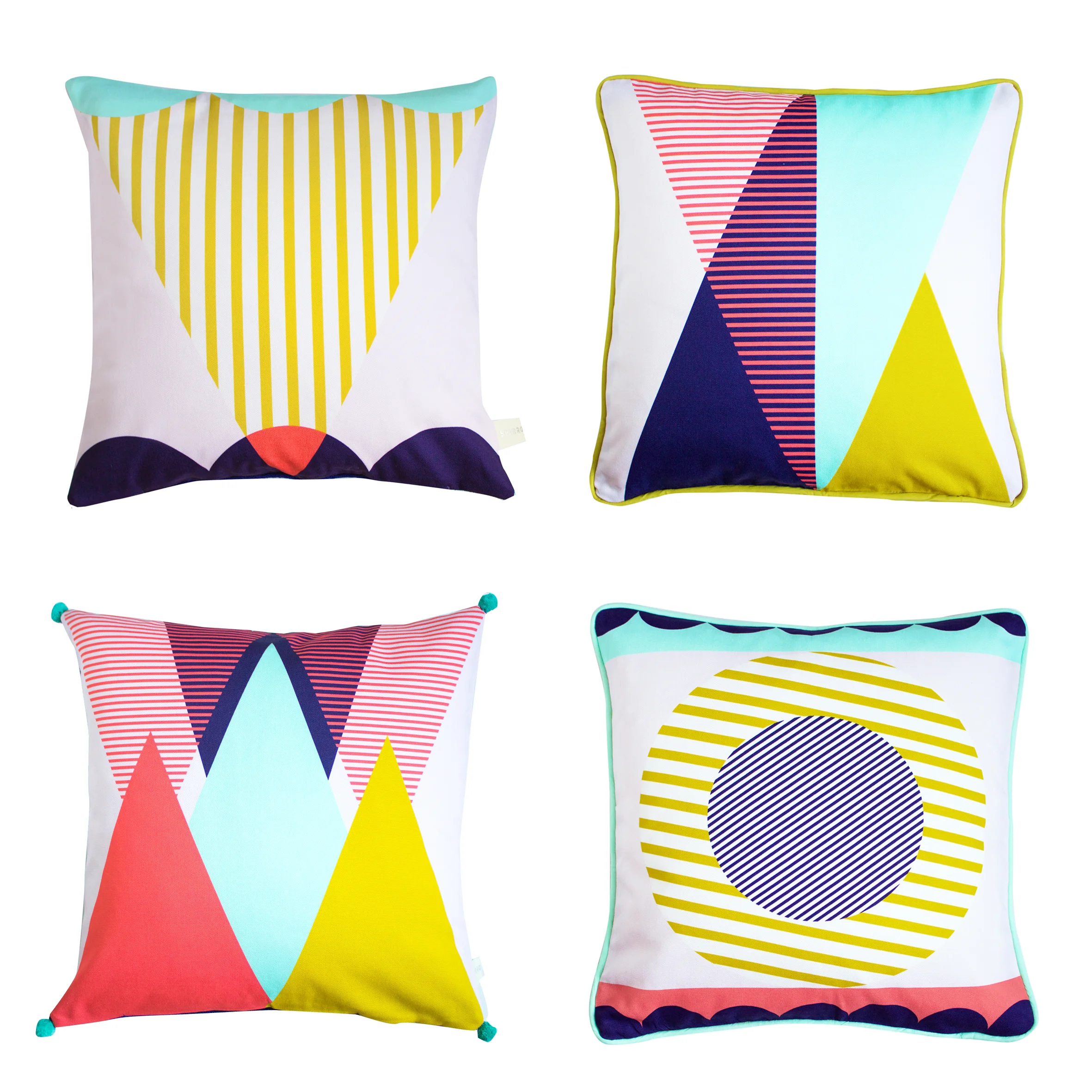 Geometric Bright Cushion