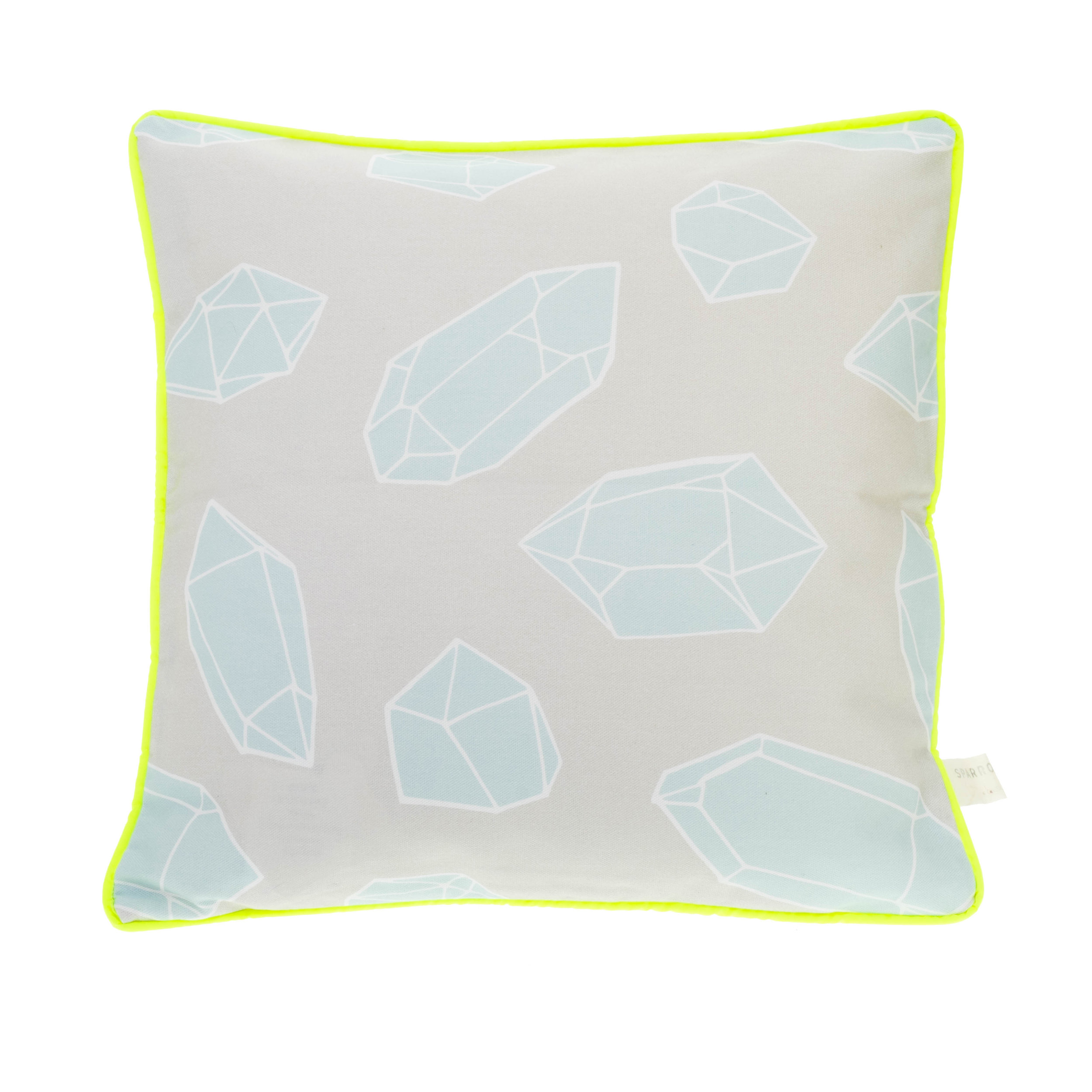 neon yellow cushion