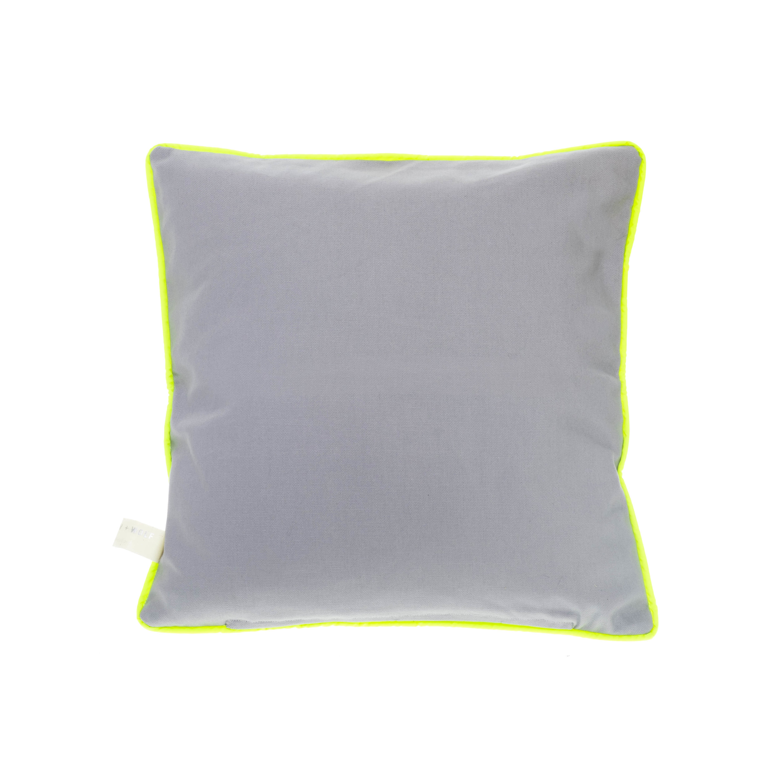 neon yellow cushion