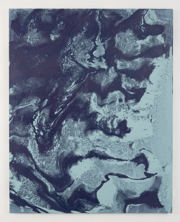 Drift Palace, 2014 enamel and acrylic on canvas 48" x 60"