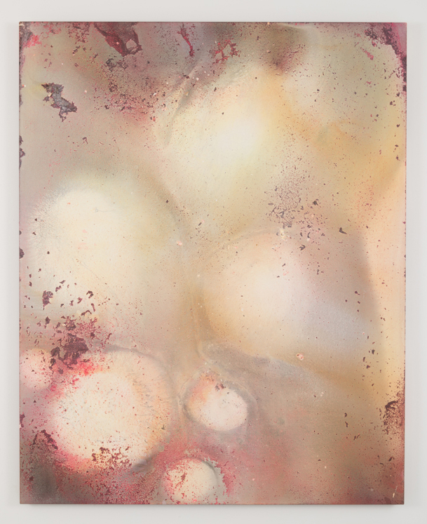   Warm Sound,  2014 enamel and acrylic on canvas 48" x 60" 