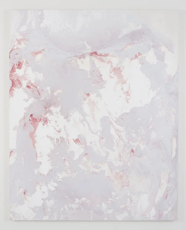 Handy Auction Powder, 2014 enamel and acrylic on canvas 48" x 60"