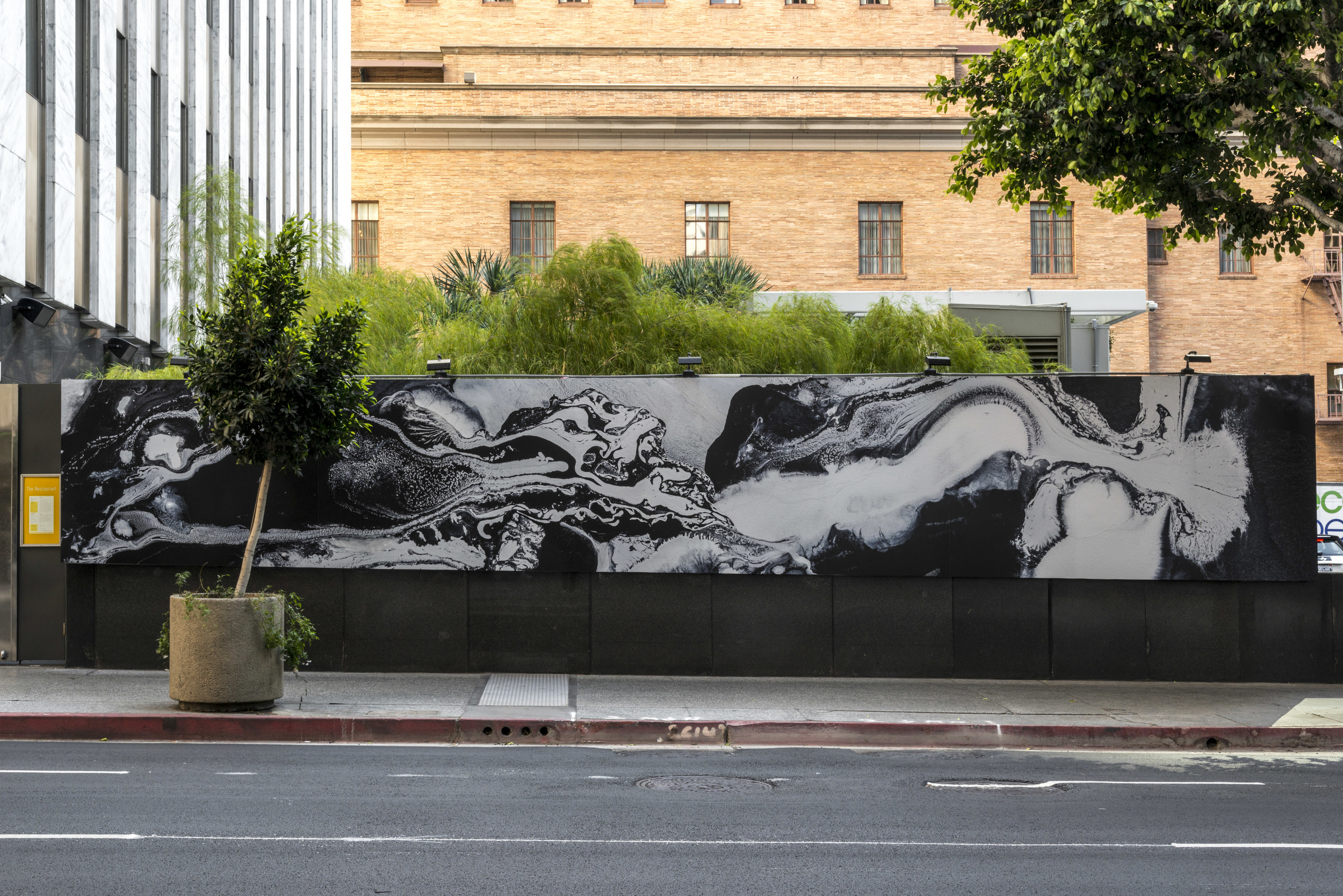   Dark Wave (Phase Transition),  Installation views, mural at the Standard Hotel, Los Angeles, 2013 photos by Joshua White 