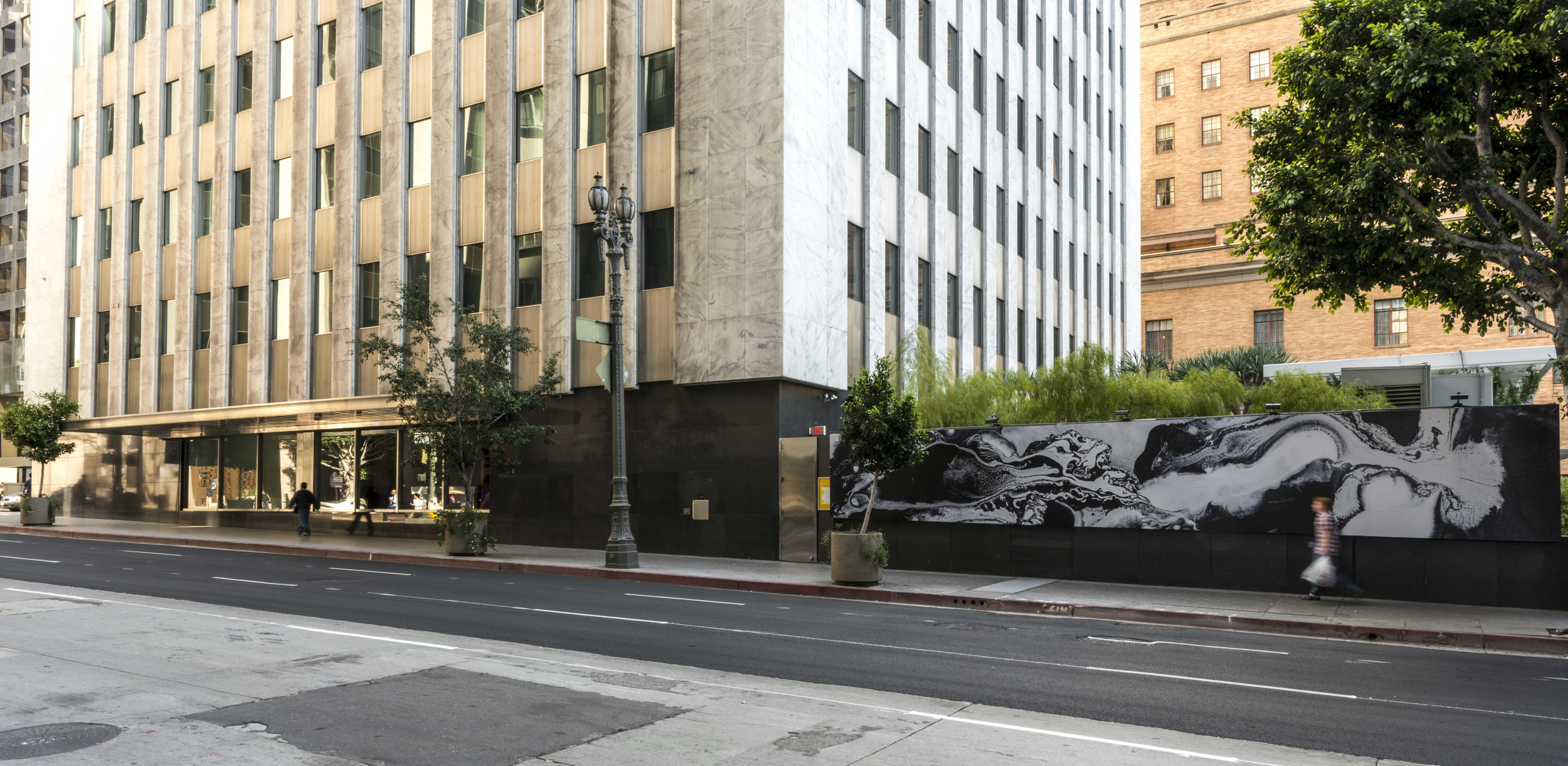   Dark Wave (Phase Transition),  Installation views, mural at the Standard Hotel, Los Angeles, 2013 photos by Joshua White 