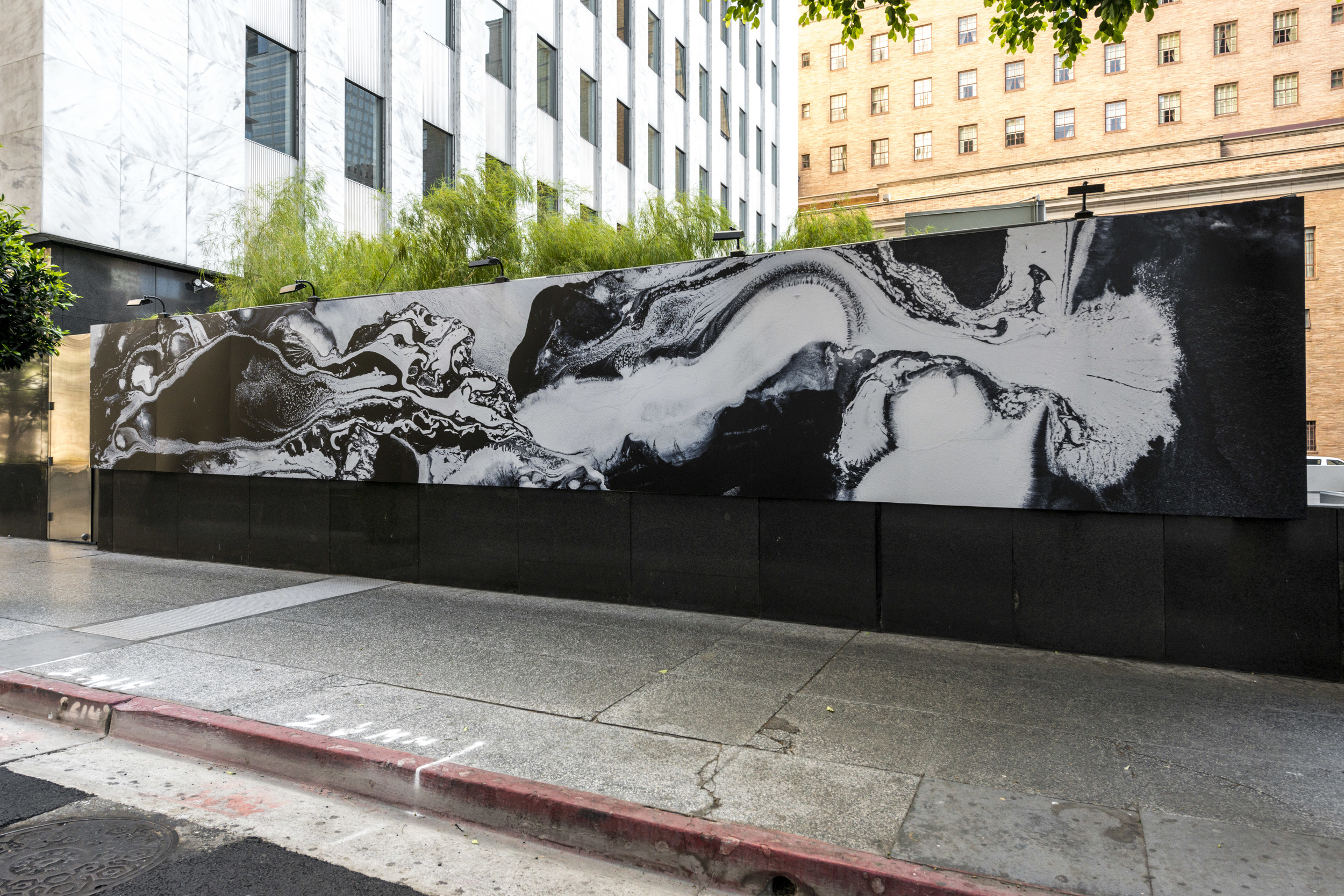   Dark Wave (Phase Transition),  Installation views, mural at the Standard Hotel, Los Angeles, 2013 photos by Joshua White 