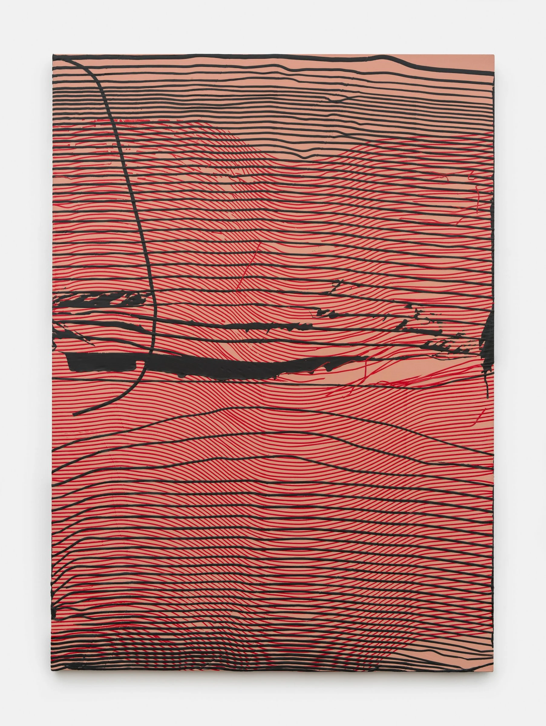 Bent Horizon , 2024 acrylic on canvas, 67” x 48”