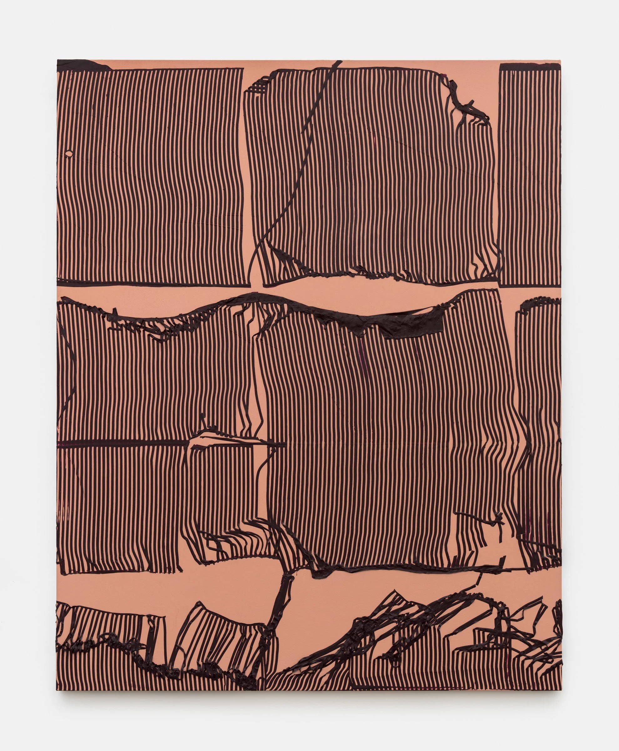 North/South , 2024, acrylic on canvas, 60” x 48”