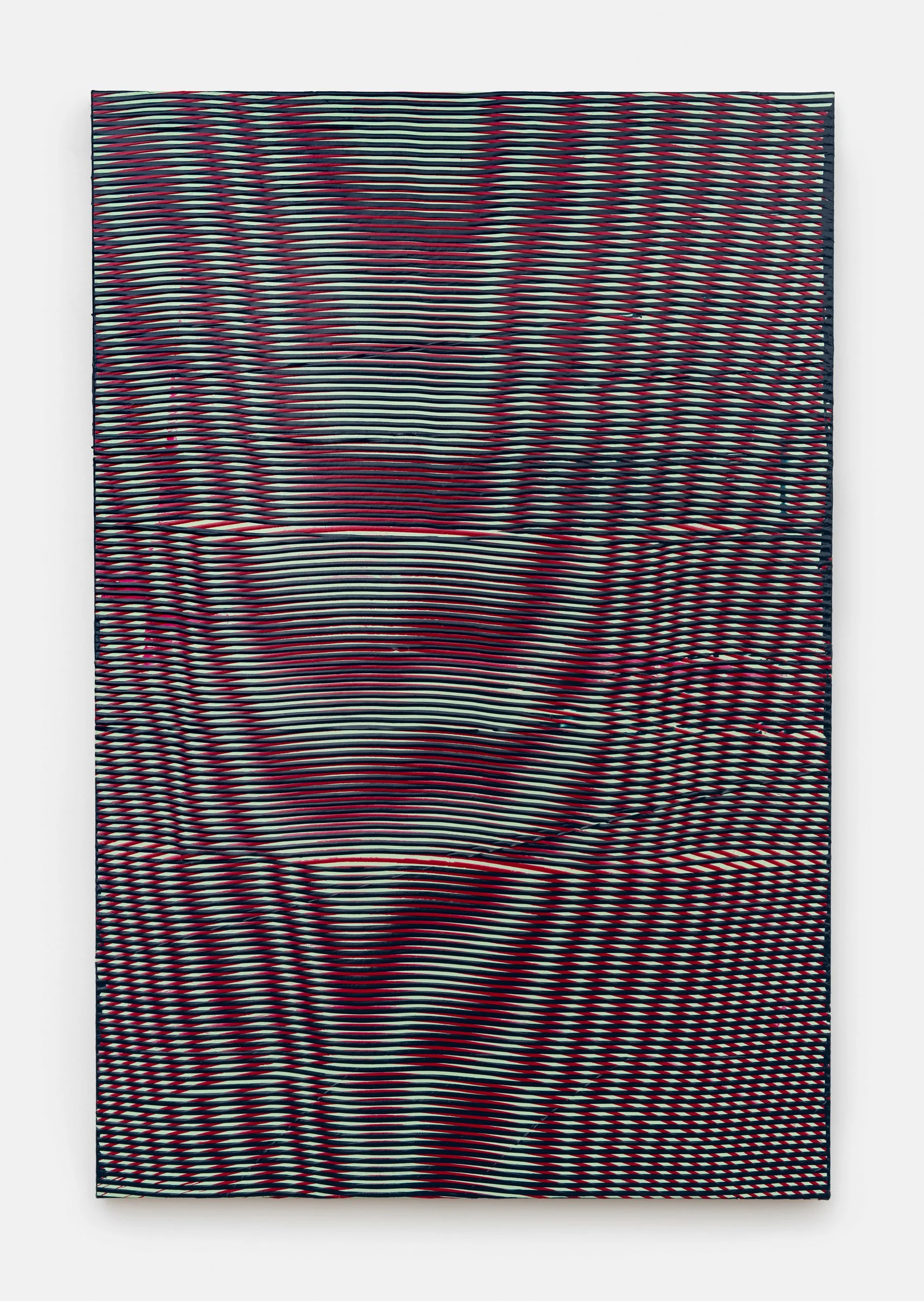 Sympathetic Vibration (Trapezoid) , 2025, acrylic on canvas, 54” x 36”