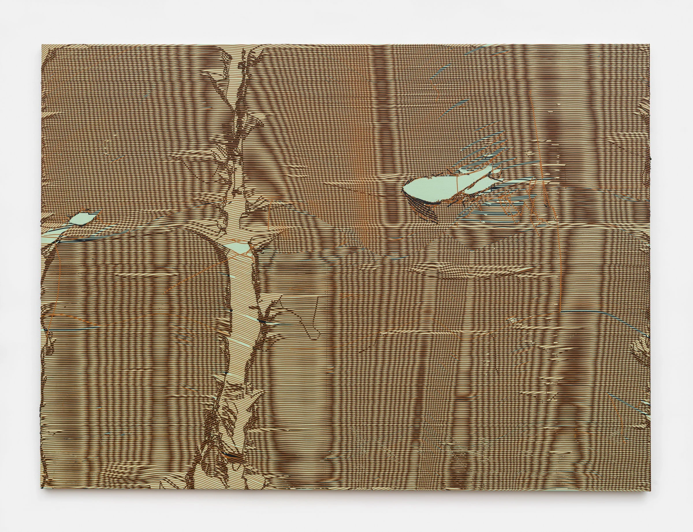 Field Recording,  2025, acrylic on canvas, 60” x 82”