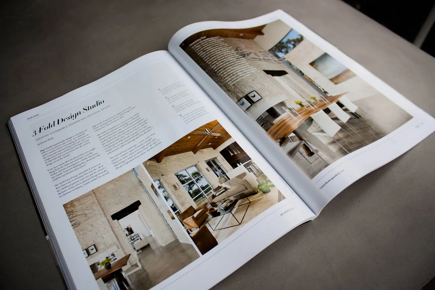 The Wimberley project was featured in the Summer 2012 issue of Luxury Home Quarterly