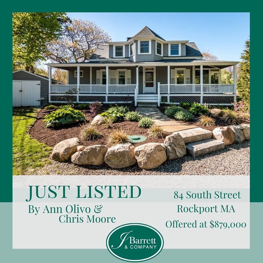 Another lovely listing! Welcome to Rockport. Ocean views from the front yard and kitchen. Call us to see it for yourself. 🌊🌿
