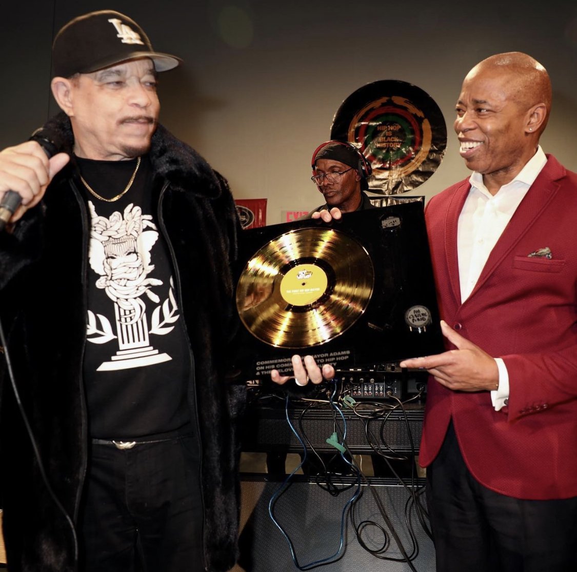 Ice-T Honors Mayor Eric Adams 