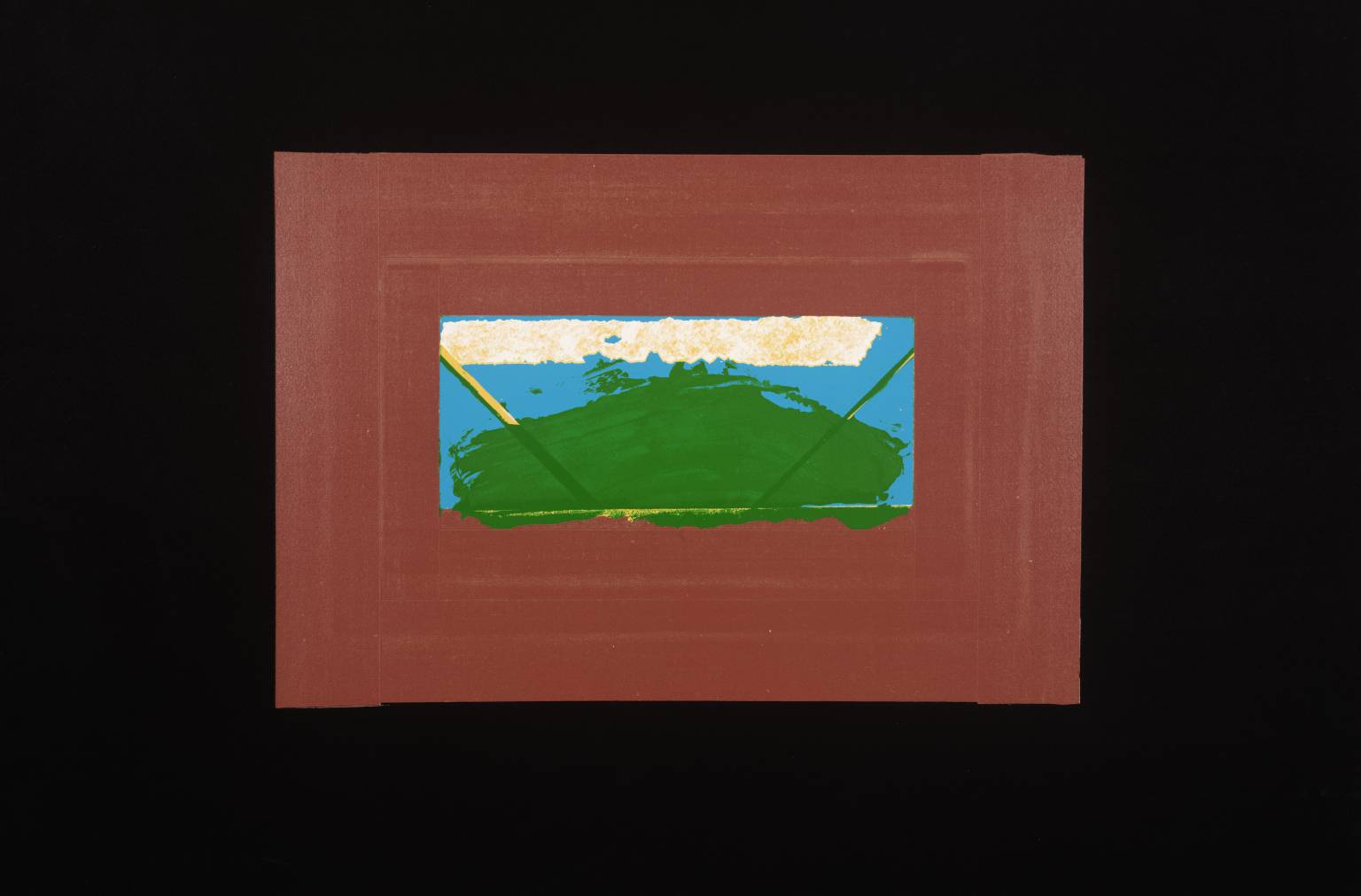   Howard Hodgkin, b. 1932,&nbsp; Indian View G ,&nbsp;screenprint&nbsp;on paper, 1971  