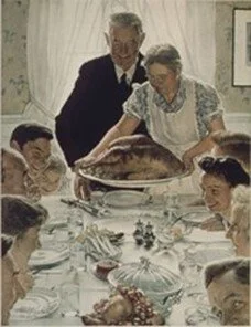 Norman Rockwell (1894-1978), Freedom from Want, 1943; U.S. National Archives and Records Administration, Public Domain.