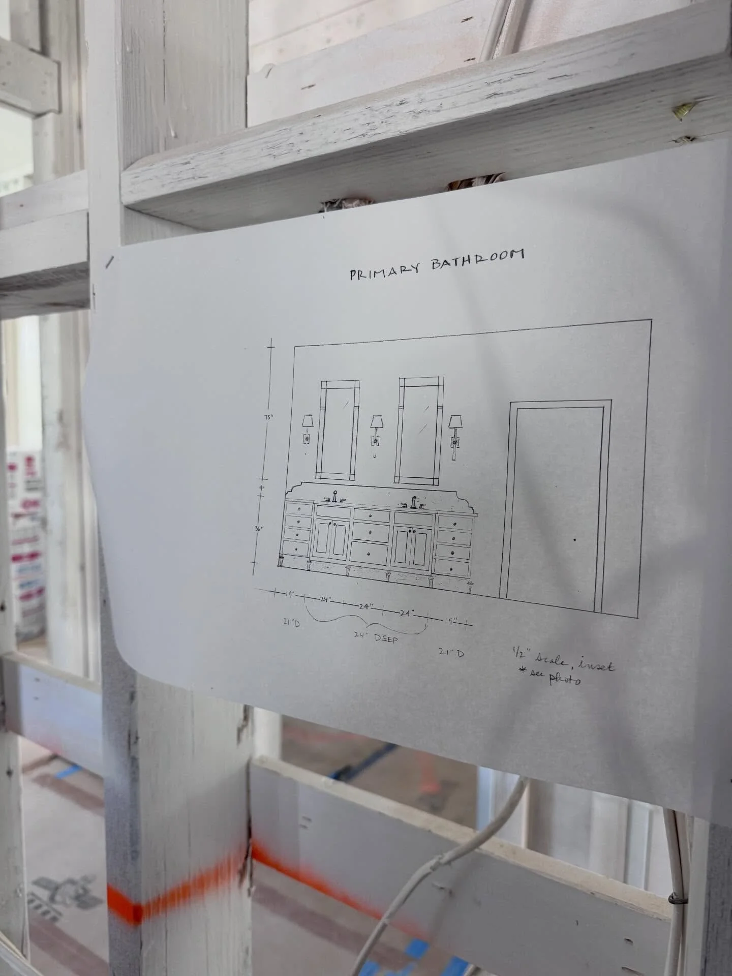 I cannot wait to see this primary bathroom come to life. I am absolutely loving the pink tile! It is going to be such a fun and beautiful statement!