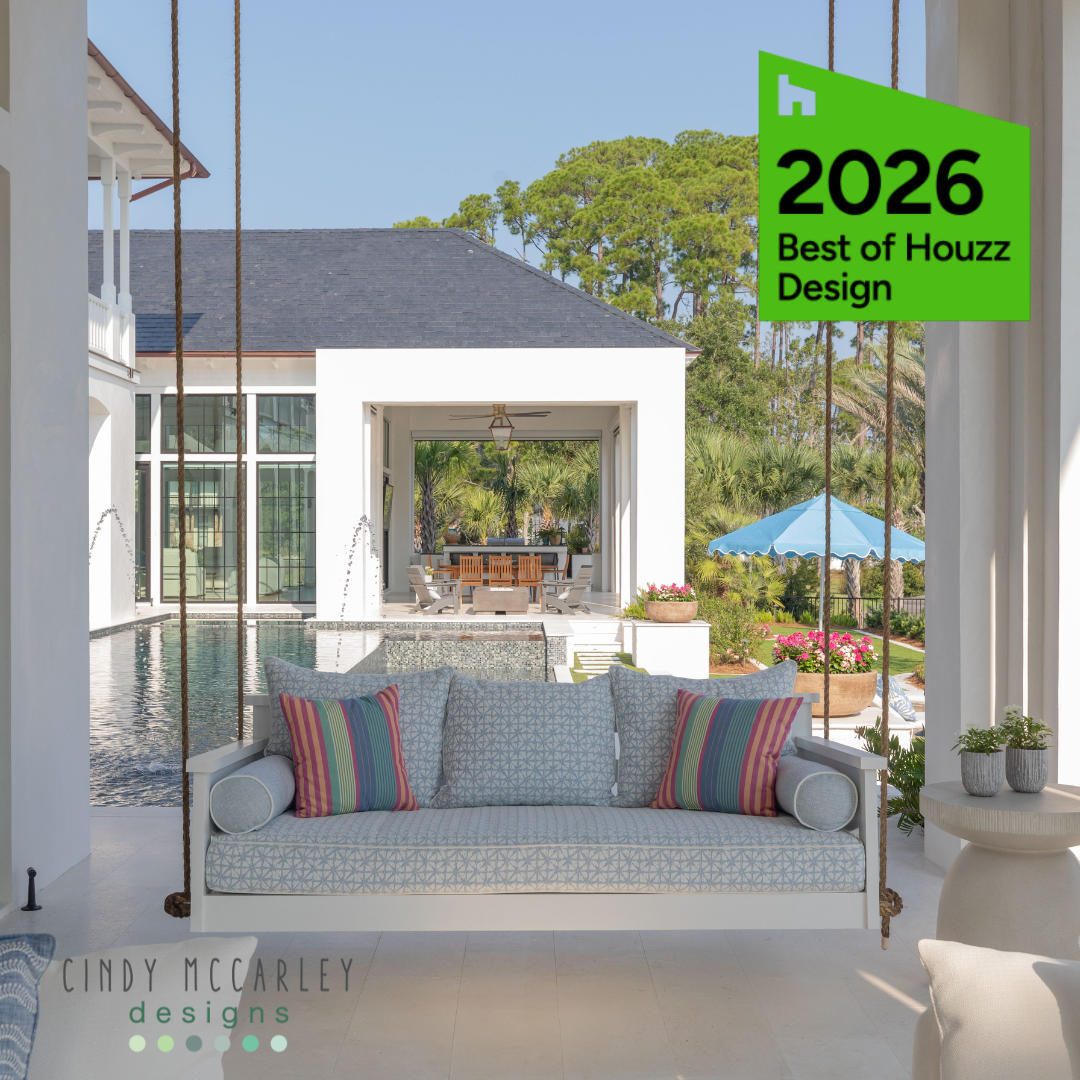Cindy McCarley Designs is proud to be recognized with the 2026 Best of Houzz Award for Design, honoring exceptional creativity, innovation, and visual impact in residential interiors.

This award reflects Cindy’s signature approach — blending timeles