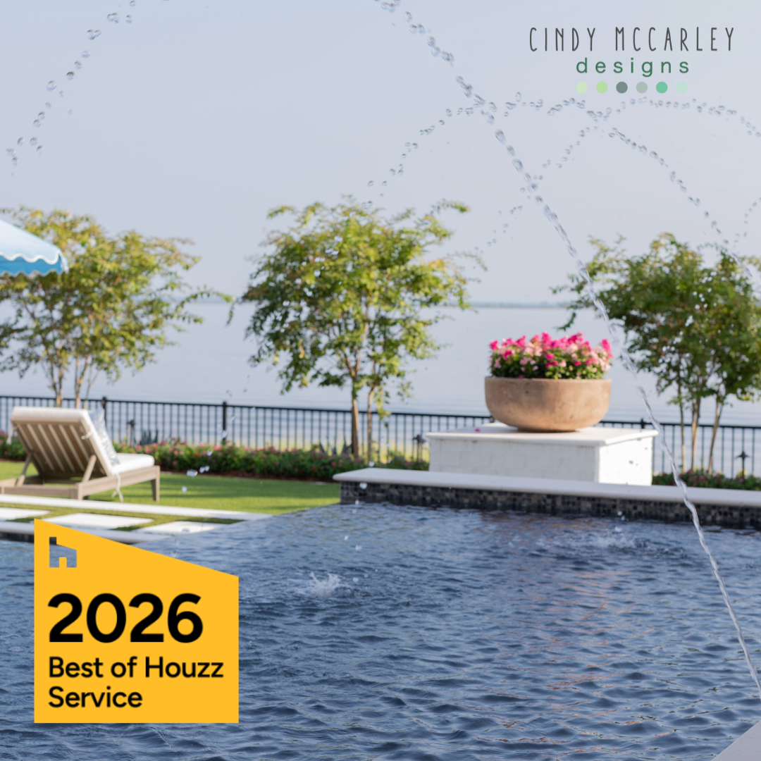 Cindy McCarley Designs has also been awarded the 2026 Best of Houzz Award for Service, recognizing outstanding client satisfaction and consistently exceptional experiences.

This distinction is based on client reviews and reflects Cindy’s commitment 