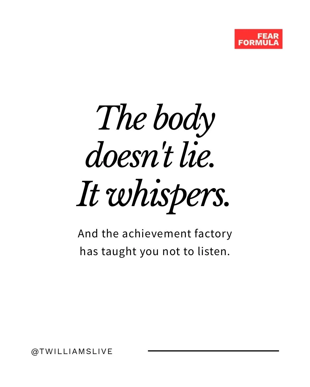 Achievement without connection will never feel like enough.