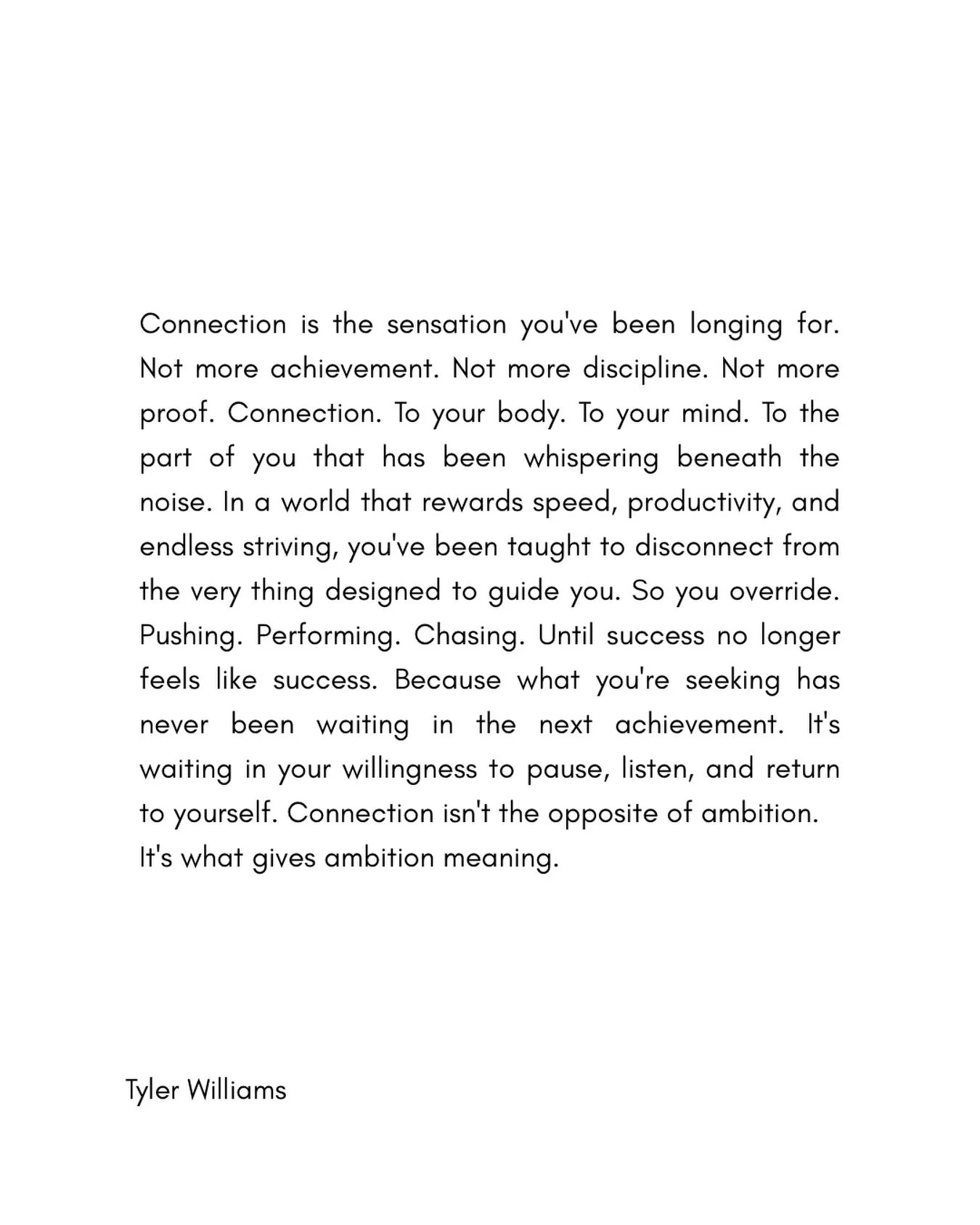 You&rsquo;ve mastered achievement. Now master connection. And give your ambition meaning.