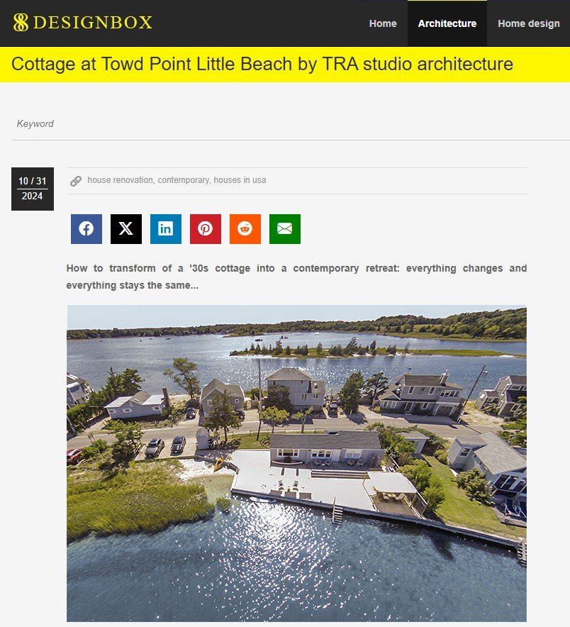      

 
   On a fall day, it is so wonderful to see the luminous photos of our smallest restoration to date: the transformation a humble fishing cabin to contemporary retreat. Thank you https://88designbox.com/ for featuring it. 
 

















