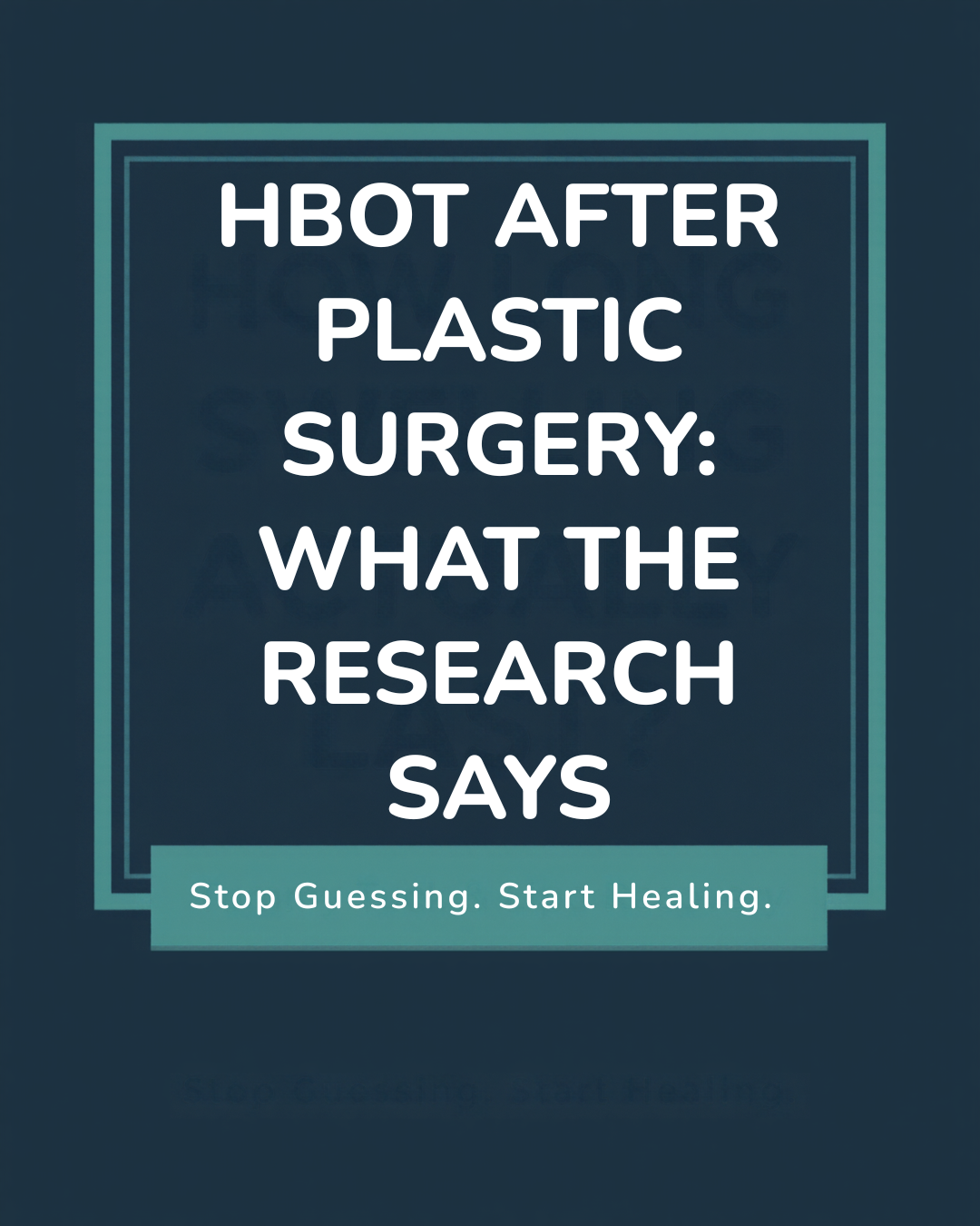 Hyperbaric Oxygen After Plastic Surgery: What It Does, What It Doesn’t, and What the Research Actually Says