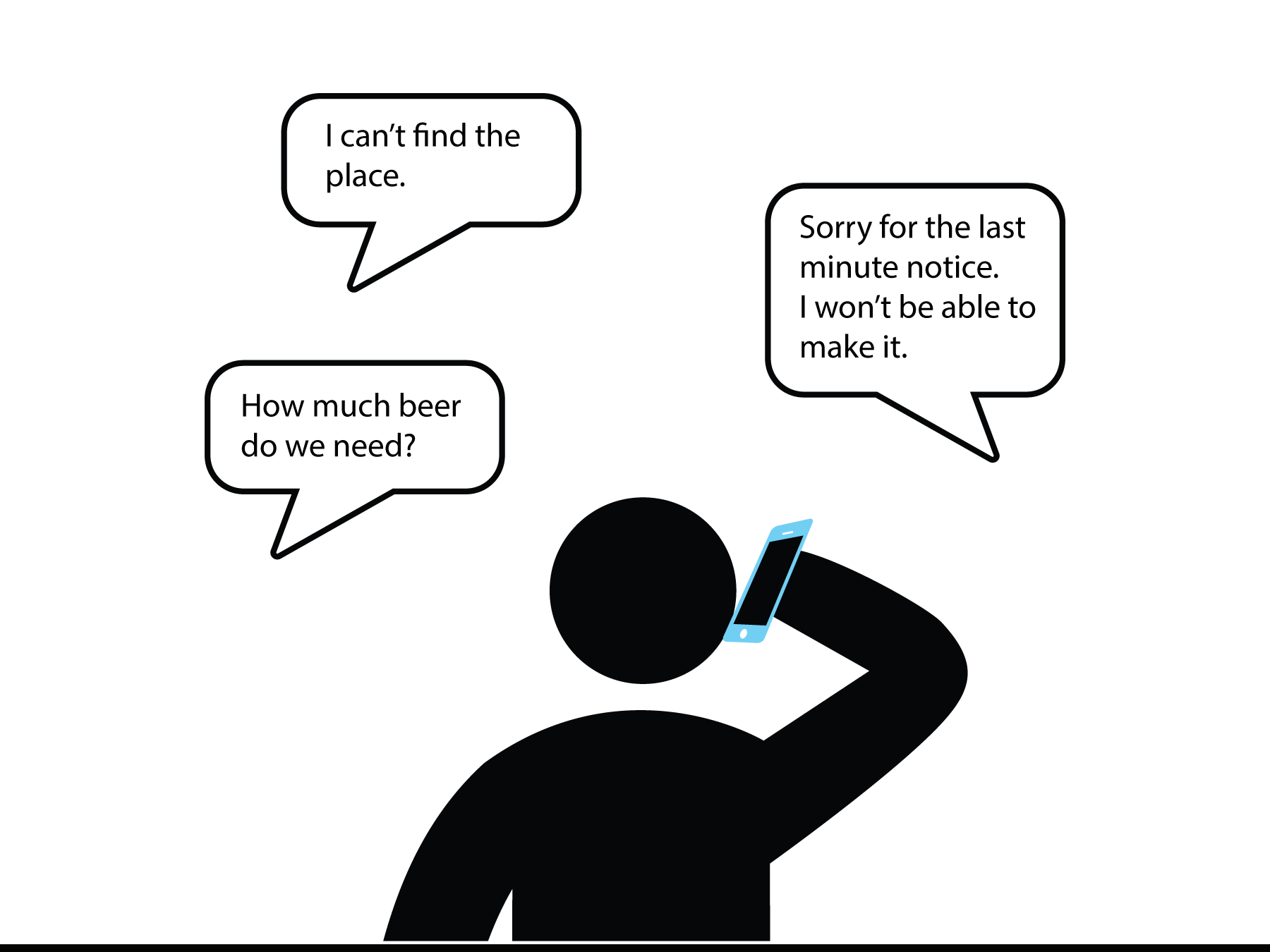  Attendees have difficulties communicating to coordinator. It's difficult to track or follow-up with every attendees. 