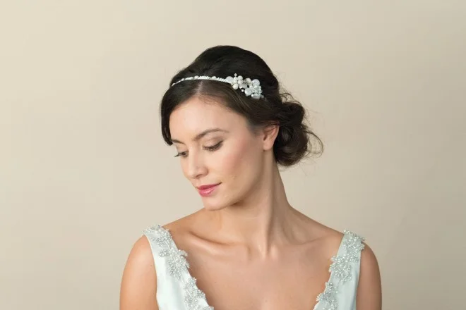 Paradise bridal side headpiece