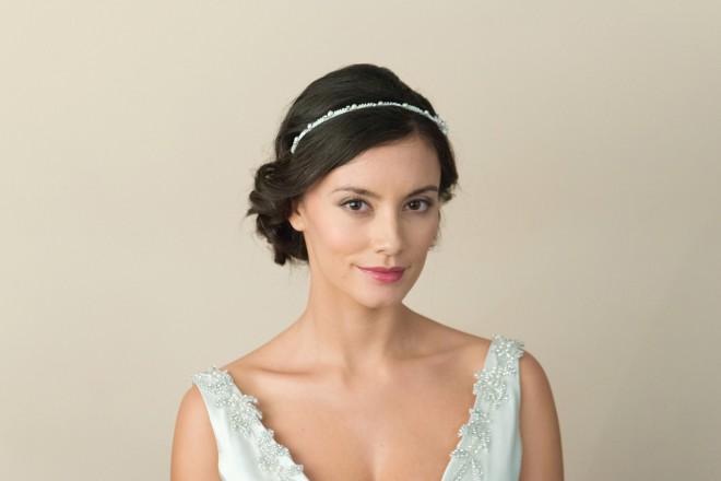 Paradise bridal side headpiece