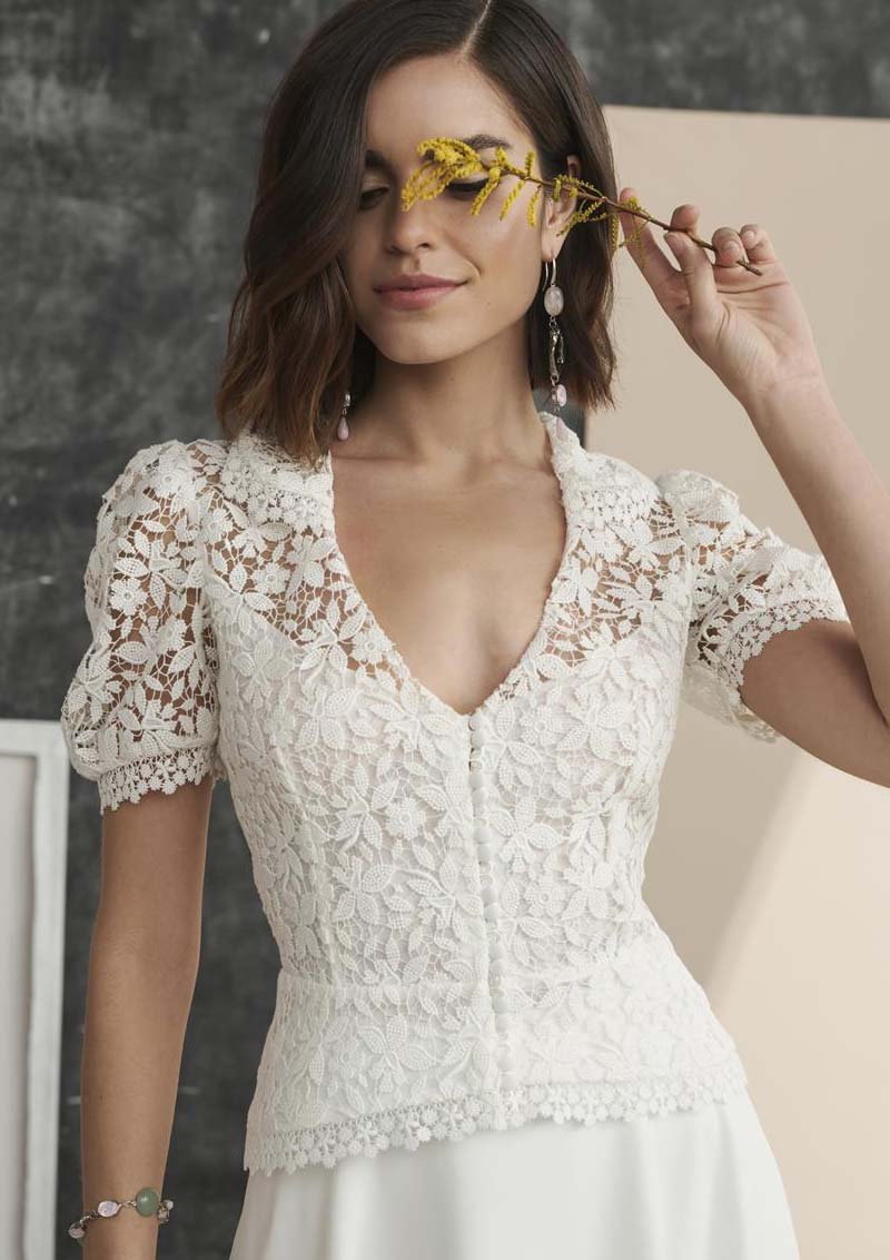 Los Angeles wedding dress by Marylise