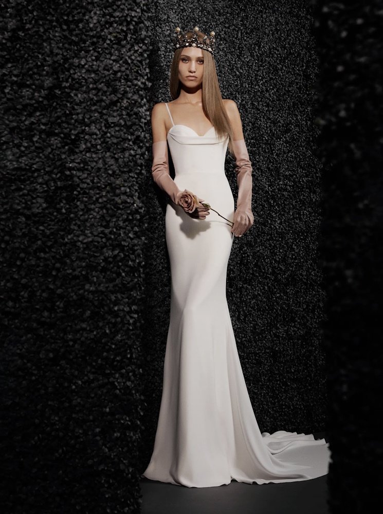 MISHELL | Fit & flare wedding dress, bateau neckline | Vera Wang Bride