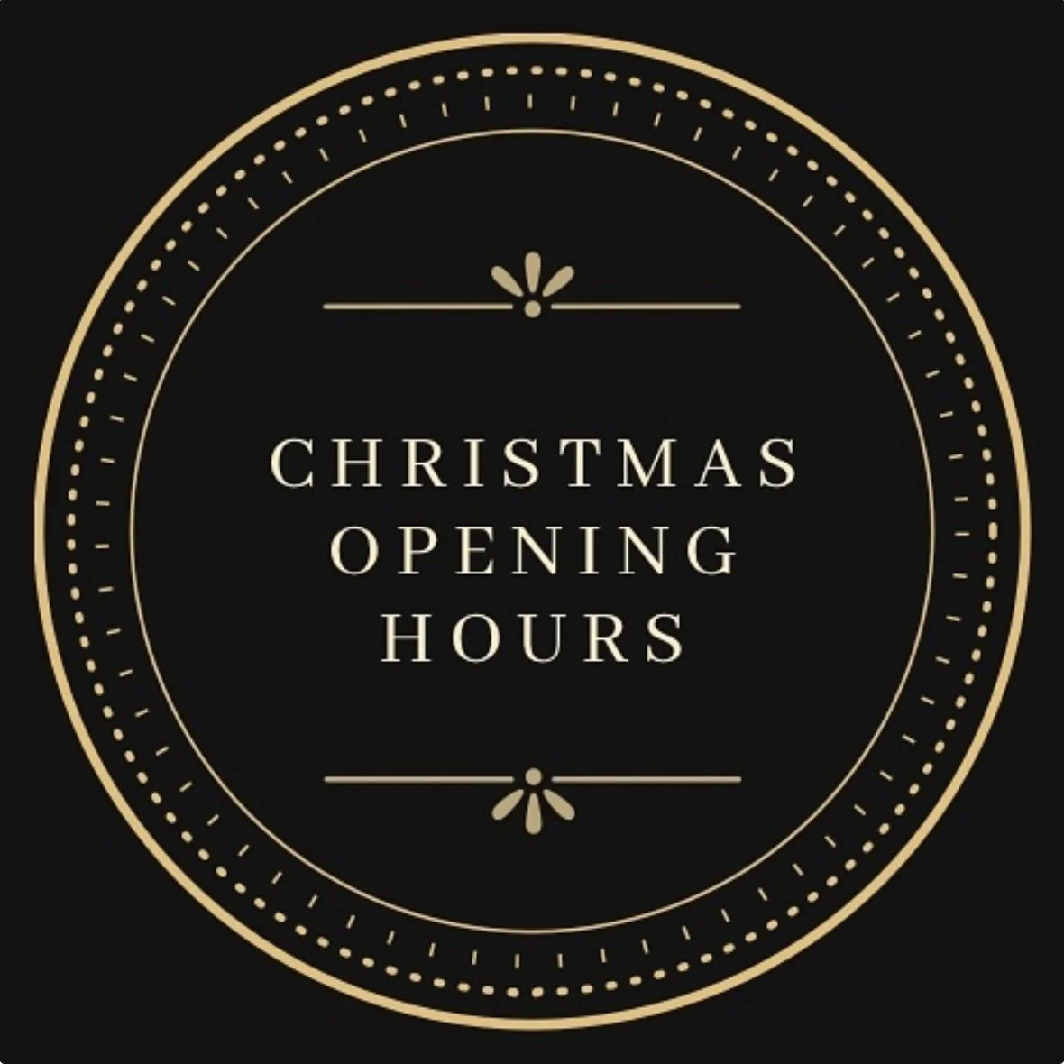 Christmas Opening Hours