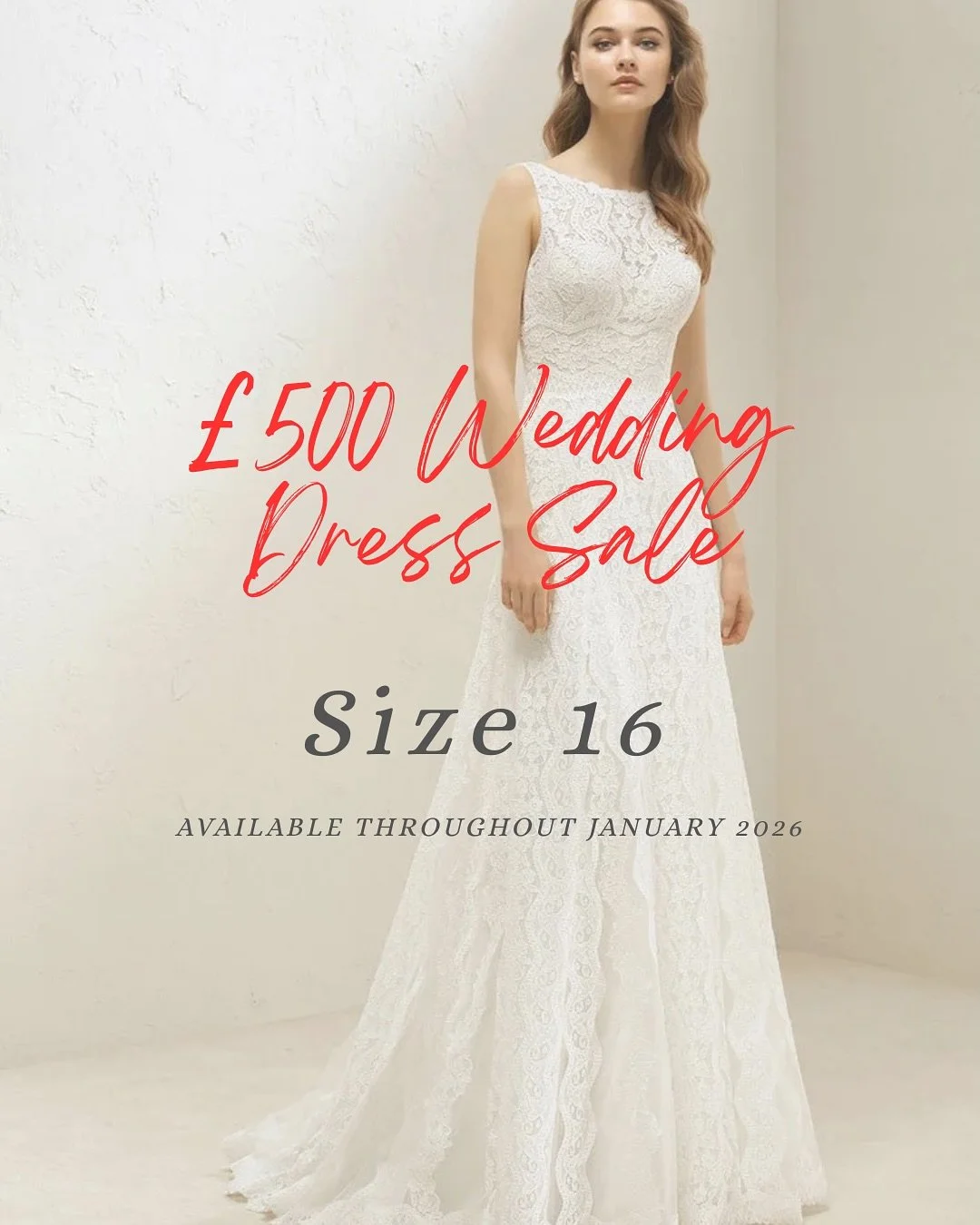 &pound;500 Wedding Dress Sale - Size 16 🤍 A closer look at our size 16 sale gowns, featuring designer wedding dresses now &pound;500, originally &pound;1500 - &pound;2000.

From elegant lines to statement details, these dresses are made to photograp