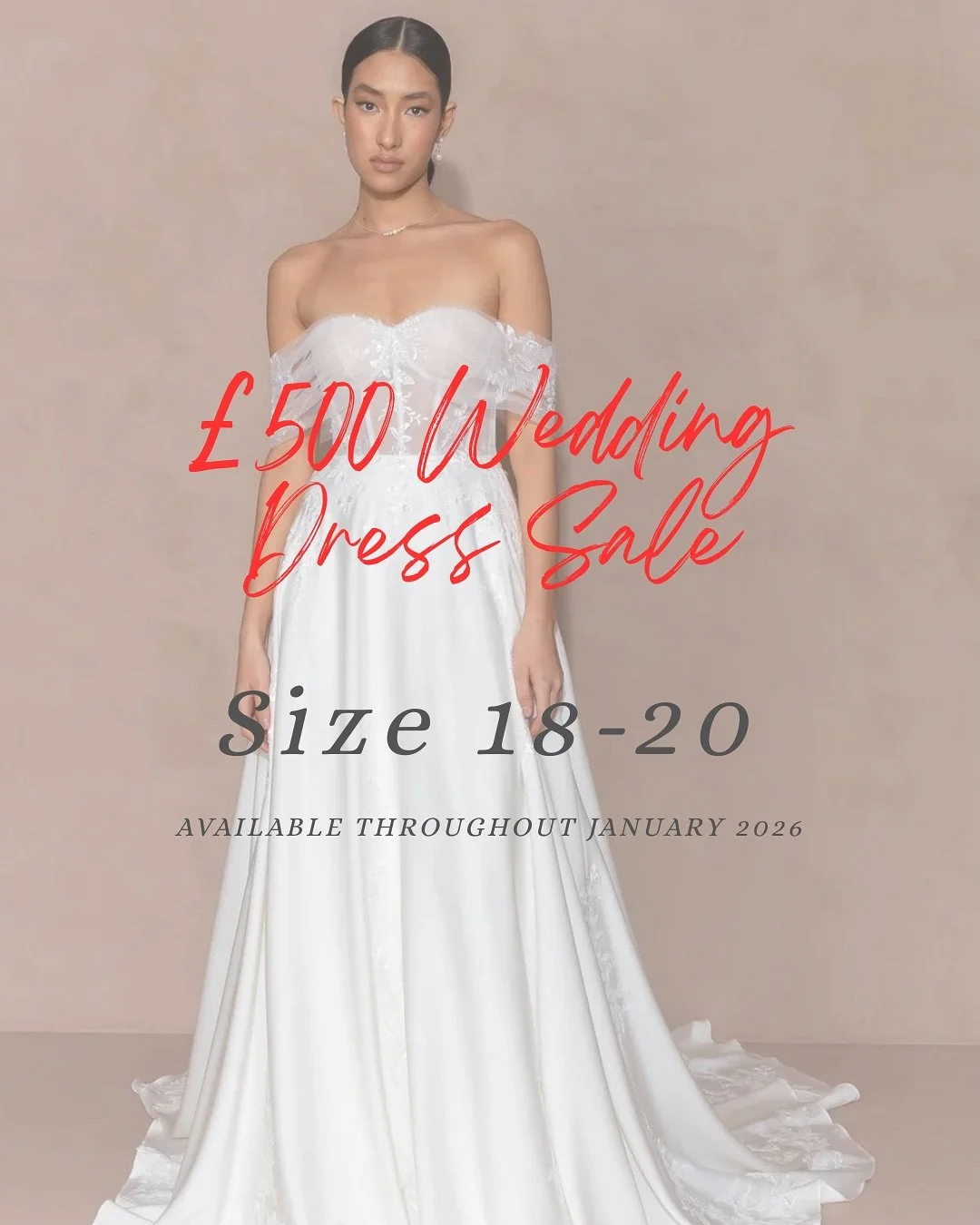 &pound;500 Wedding Dress Sale - Sizes 18 - 20 🤍 Today we are  highlighting a selection of our sizes 18 - 20 wedding dresses in the January Bridal Sale, selected designer wedding dresses now &pound;500, originally &pound;1500 - &pound;2000. 

From st
