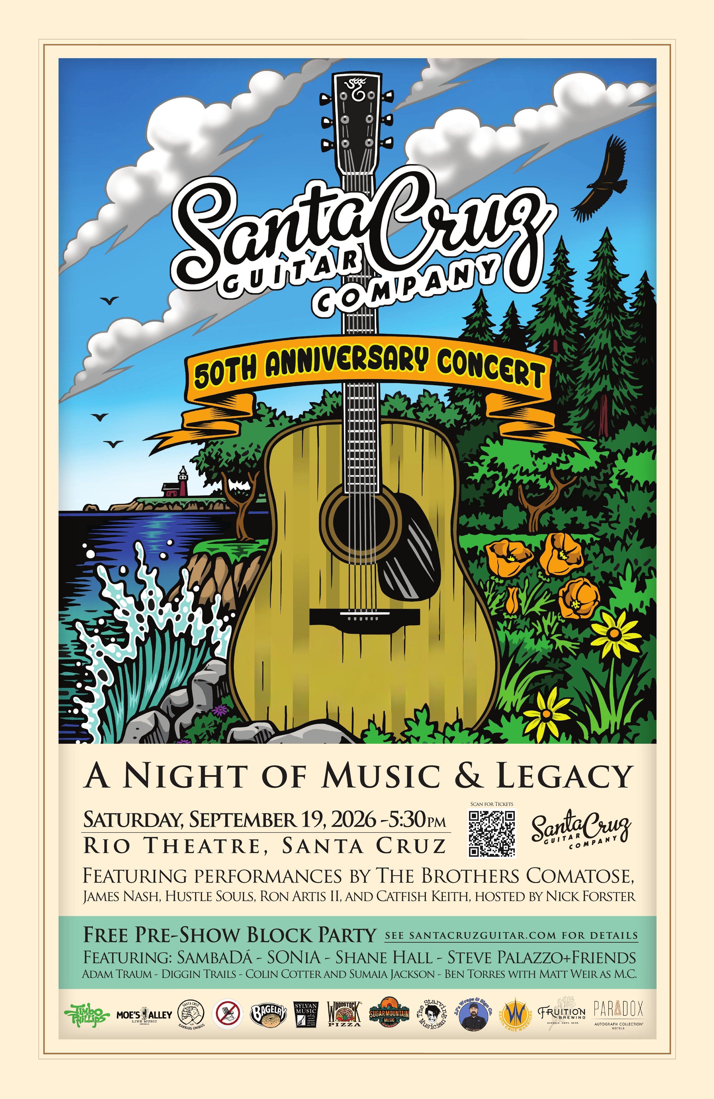 Santa Cruz Guitar Company 50th Anniversary Concert